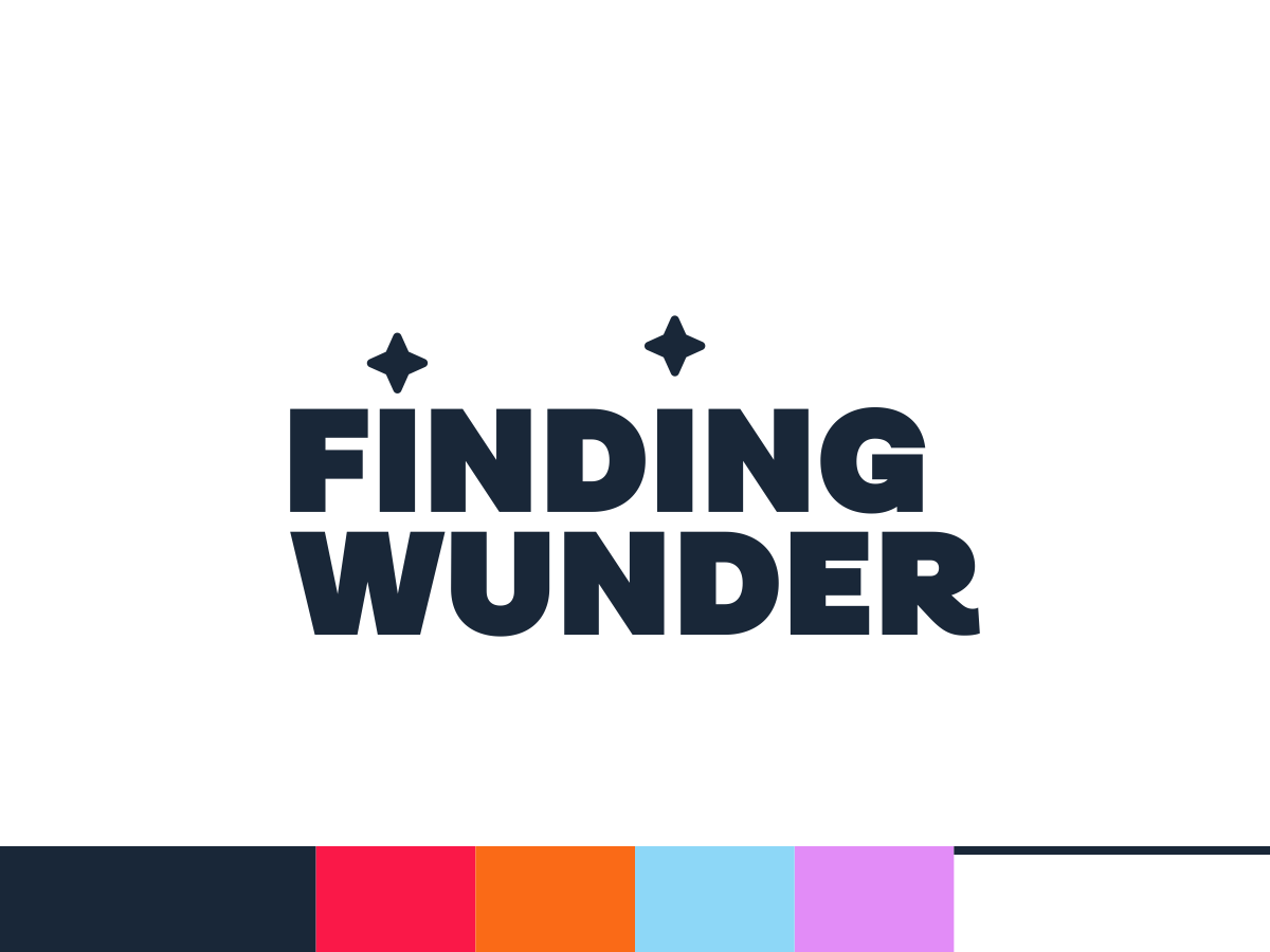 Finding Wunder logo and color palette