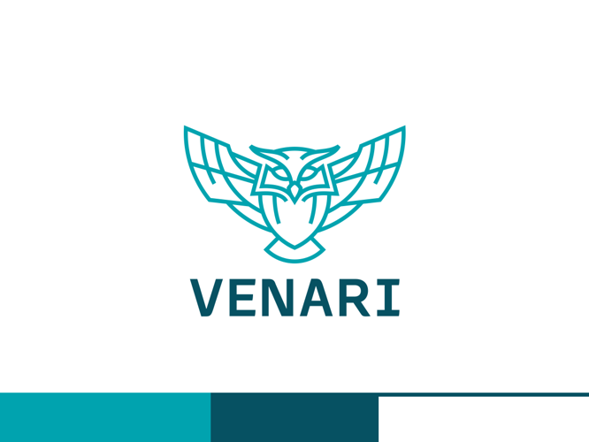 Venari logo and color palette
