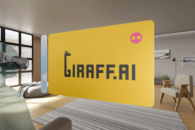 Giraff.ai logo mockup