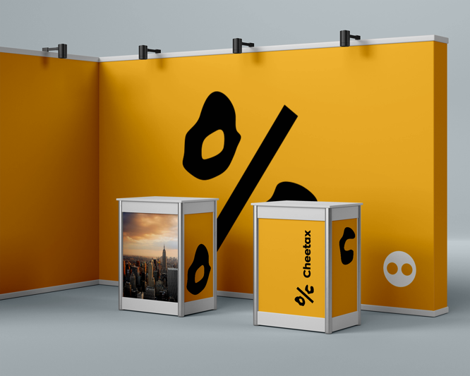 Cheetax logo mockup