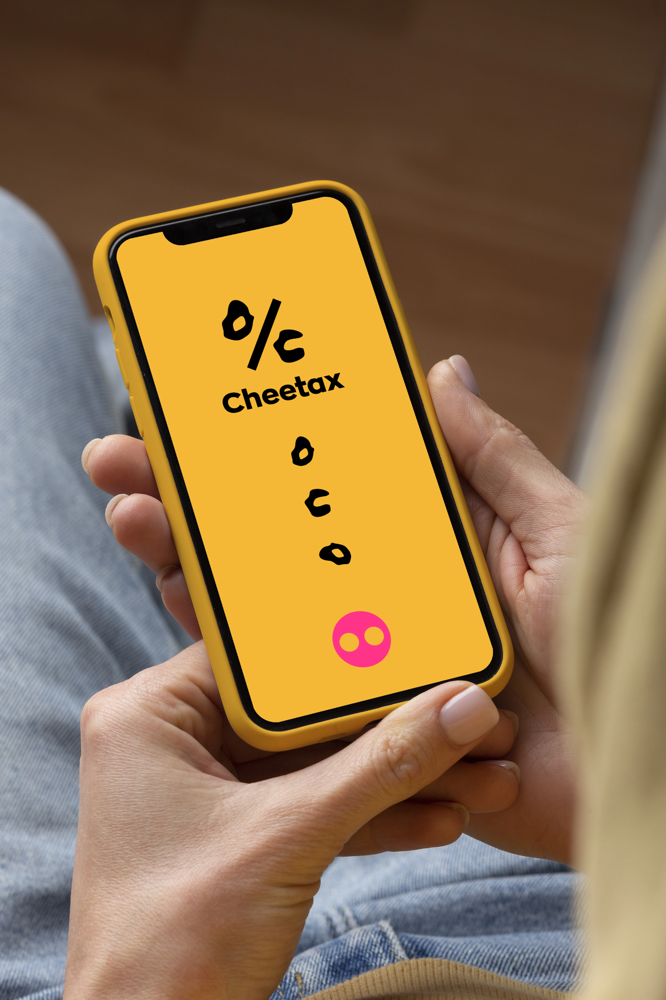 Cheetax logo mockup